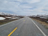 Fahrt über das Saltfjell...
