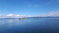 Fahrtimpressionen mit der Hurtigrute von Trondheim nach Kristiansund... (Insel Munkholmen)