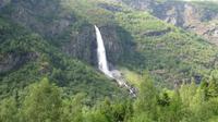Flam - Fahrt mit der Flambahn - Wasserfall im Flamtal