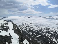 Grandiose Panorama von Berggipfelkranz  um Dalsnibba