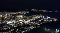 Hausberg Fløyen - Blick auf Bergen