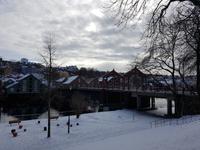 Hurtigrute, Trondheim, alte Stadtbrücke Gamle Bybro