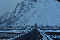 Hurtigruten - MS Polarlys - Lofoten - Gimsøystraumen-Brücke