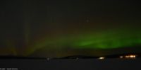 Jukkasjärvi - Schneemobil-Tour auf dem Torneälv mit Polarlicht