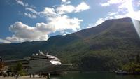 Kreuzfahrer in Flam