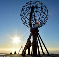 Mitternachtssonne am Nordkapp