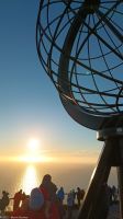 Mitternachtssonne am Nordkapp