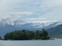 Norheimsund - Blick zum Folgefonna
