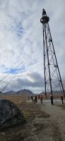 Ny Alesund,  Mast von Roald Amundsen