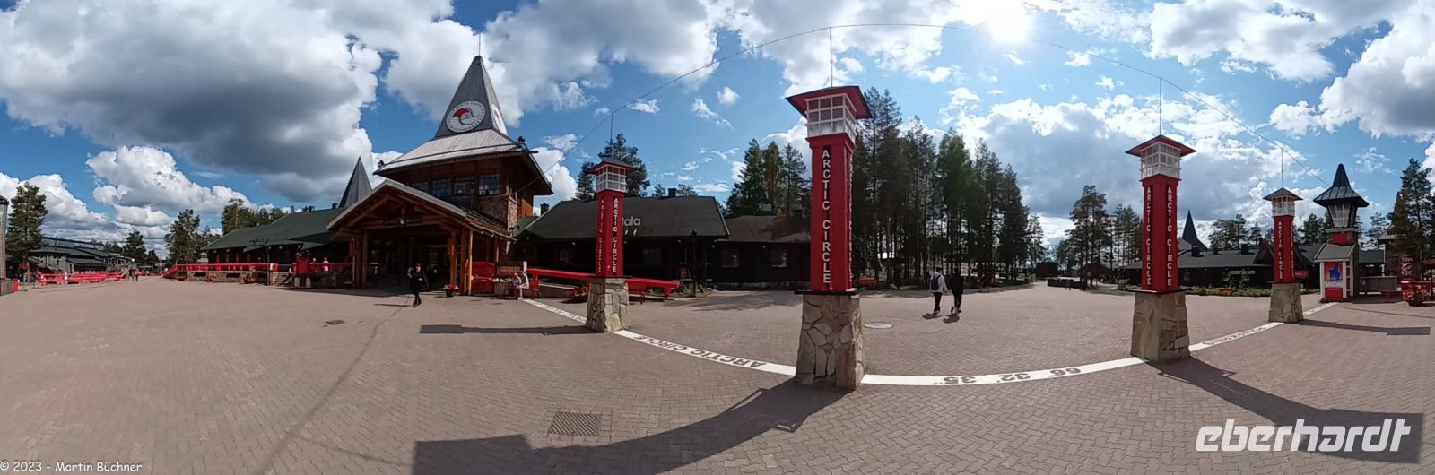 Polarkreis - Napapiiri - Rovaniemi in Finnisch Lappland