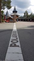 Polarkreis - Napapiiri - Rovaniemi in Finnisch Lappland