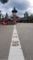 Polarkreis - Napapiiri - Rovaniemi in Finnisch Lappland