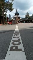 Polarkreis - Napapiiri - Rovaniemi in Finnisch Lappland