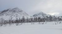 Schneemobilfahrt in den Lyngen-Alpen
