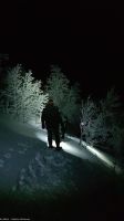 Schneeschuhwandern - Snowshoe Hike - um den Luosssavaara (von hier stammt das 