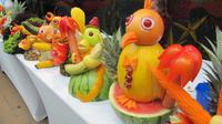 Seetag - Figuren kunstvoll aus Obst und GemÃŒse geschnitzt