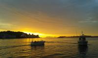 Sonnenuntergang am Fjord