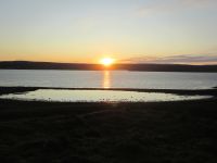 Sonnenuntergang bei Vardø