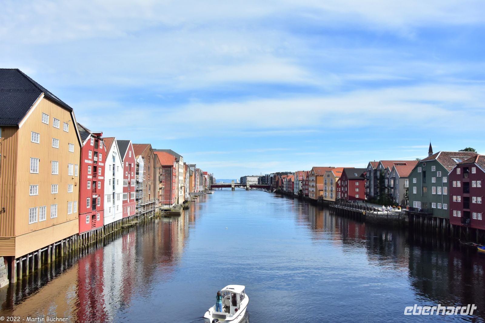 Speicherhäuser am Nidelven in Trondheim