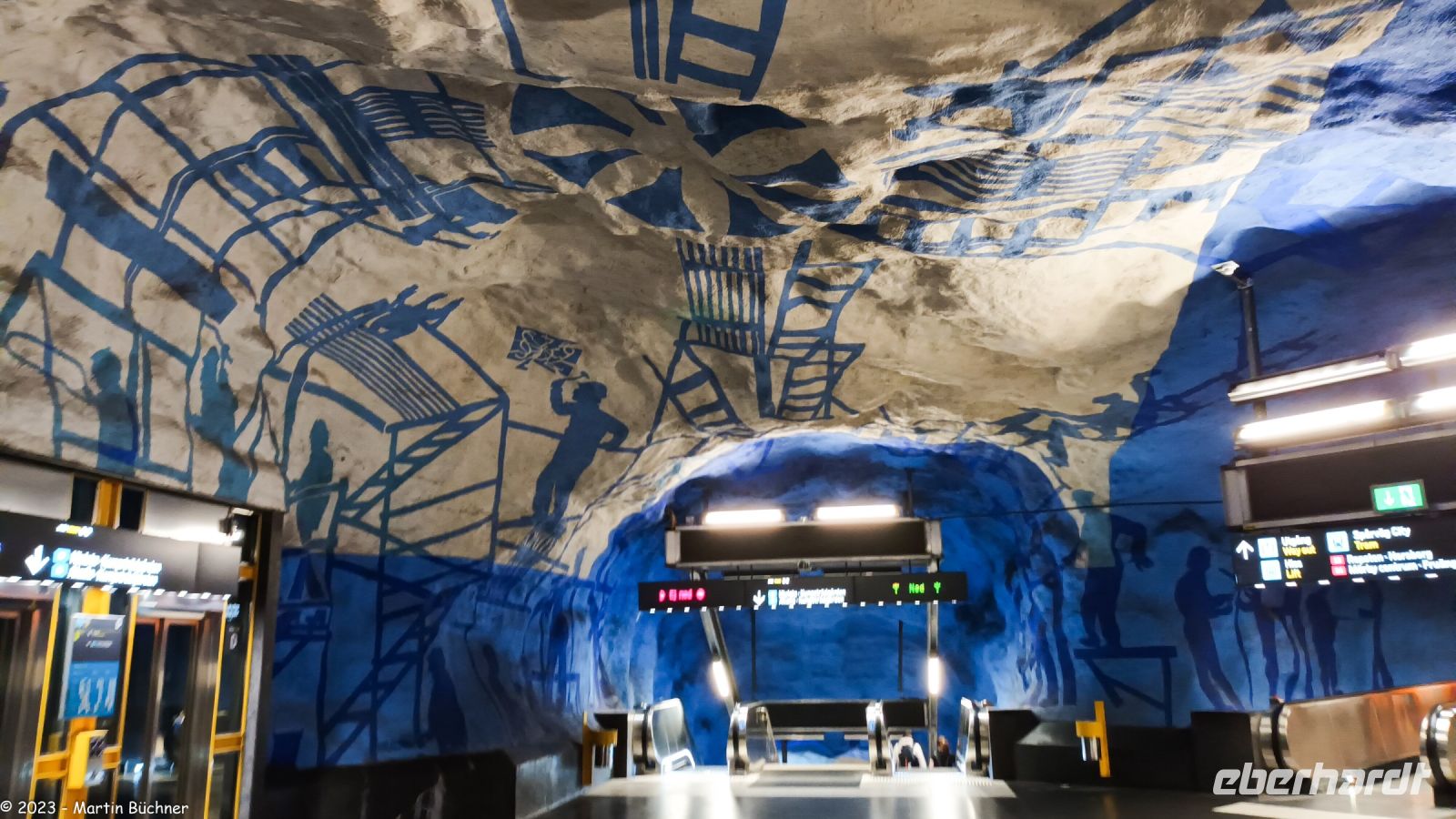 Stockholm - T-Bane - Metrostation - Kunstgalerie
