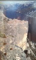 T3 Der Preikestolen - die Kanzel. Leider nur ein Bild. Der echte war von Wolken verhangen.