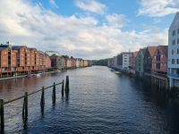 Trondheim - Speicherhäuser am Fluss Nidelva