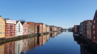 Trondheim, Speicherhäuser im Bakklet Viertel