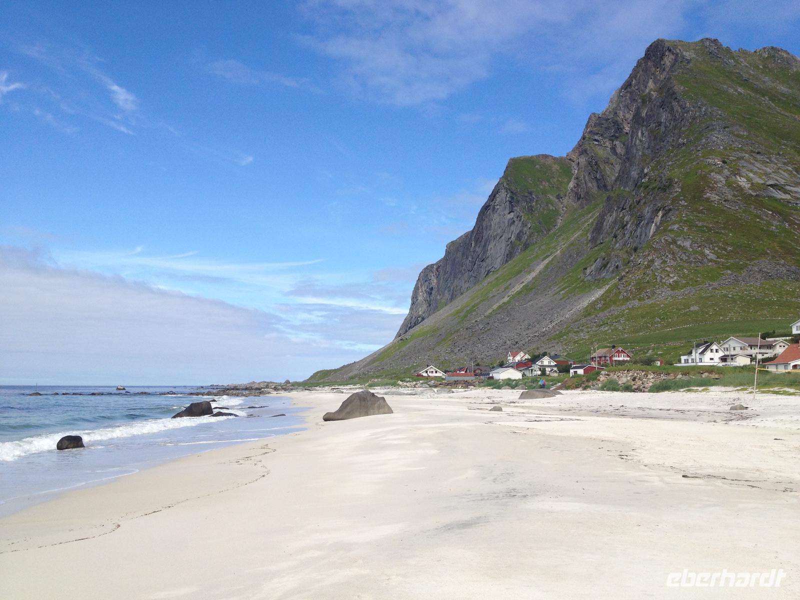 Weiße Traumstrände von Vikten, Insel Flakstadøya, Lofoten