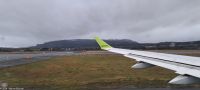 Weiterflug mit Air Baltic von Trondheim nach Bergen