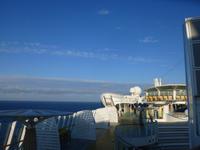 auf dem Pooldeck