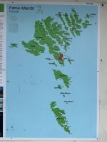 eine andere Karte gibt eine Übersicht über die Färöer Inseln - Tórshavn