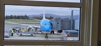 mit KLM von Bergen über Amsterdam nach Berlin