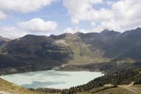 Blick von der Breitspitze zum Kops Stausee