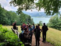 1. Etappe entlang des Tegernsees, unsere Wandergruppe
