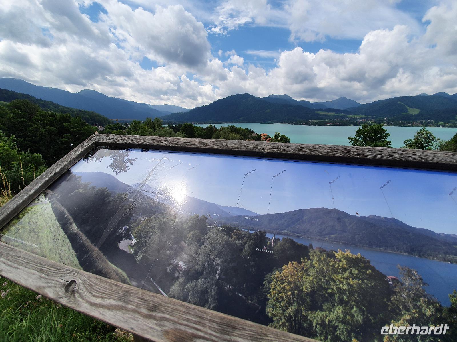 1. Etappe entlang des Tegernsees mit Ausblick auf den 2.Abschnitt
