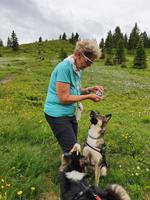 4. Etappe, 2.Teil, von Fügen nach Hochfügen, Verwöhnpause für Vierbeiner