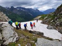 6.Etappe von Mayrhofen nach Südtirol ins Pfitschtal, Abstieg vom Pfitscherjoch