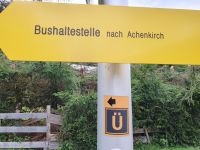 Ausschilderung unserer Route