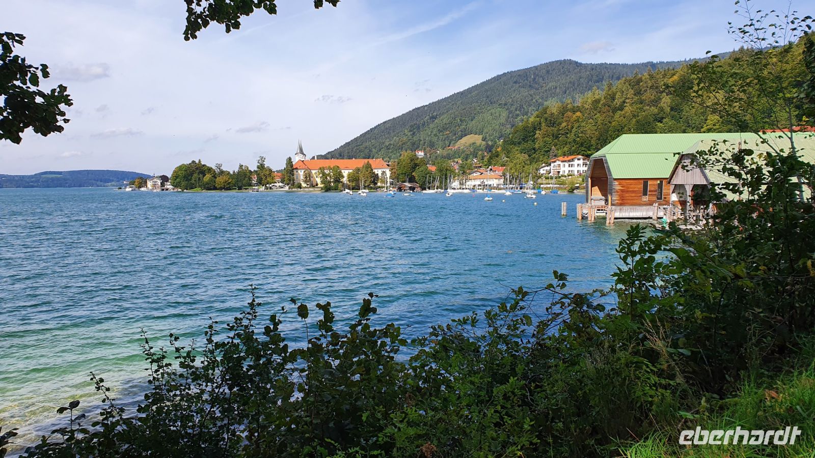 Tegernsee, Bootshäuser und Kloster