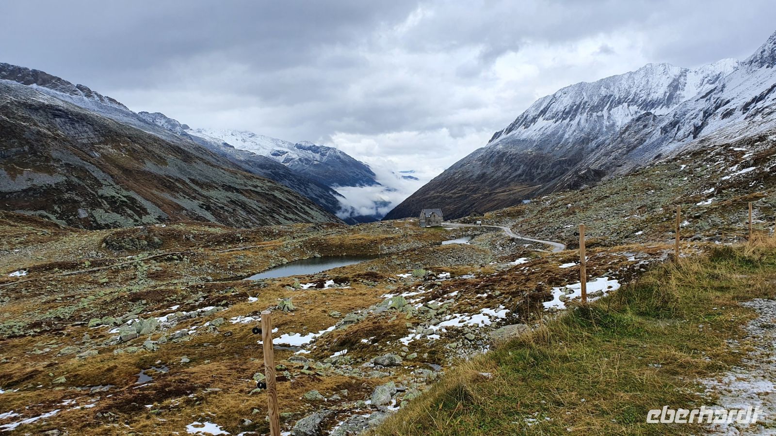 Blick zurück nach Tirol vom Pfitscher Joch Haus