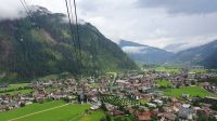 Blick auf Mayrhofen aus der Seilbahn