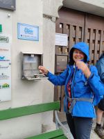 Sterzin, Stempelstelle am Zwölferturm - glückliches Ende der Alpenüberquerung