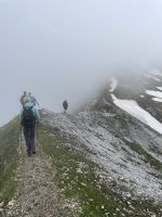 Am Ruhetag: Abstieg zur Bergstation