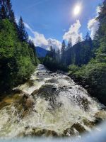 Fluß Weißbach am Siebenhütten Parkplatz