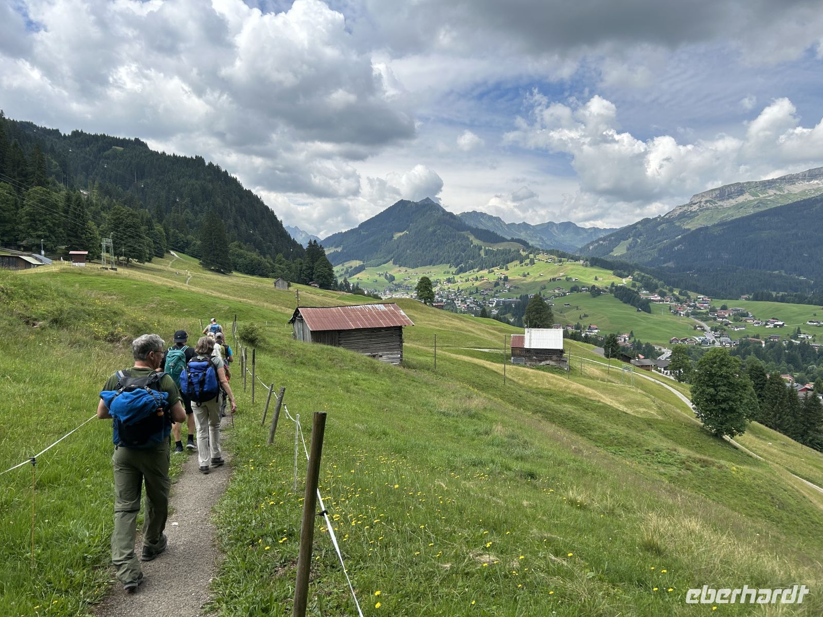 auf dem Riezler Panoramaweg nach Riezlern