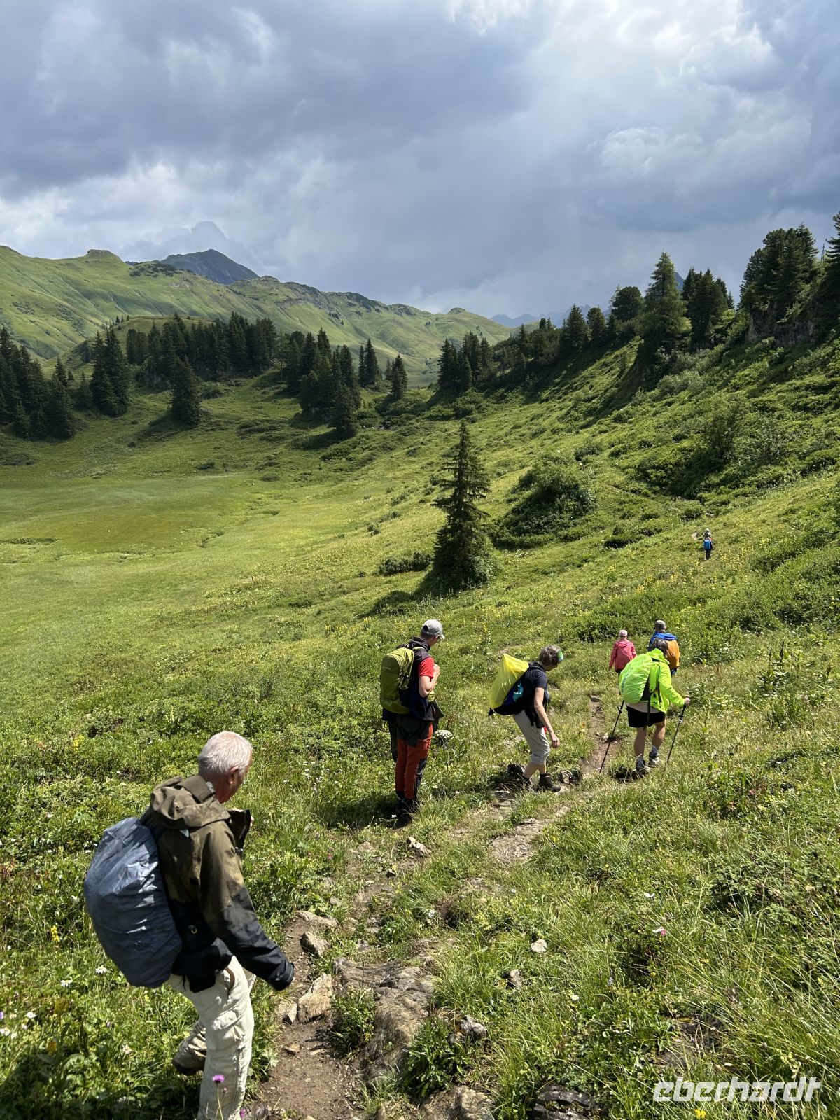 anspruchsvoller Abstieg zum Hahntennjoch