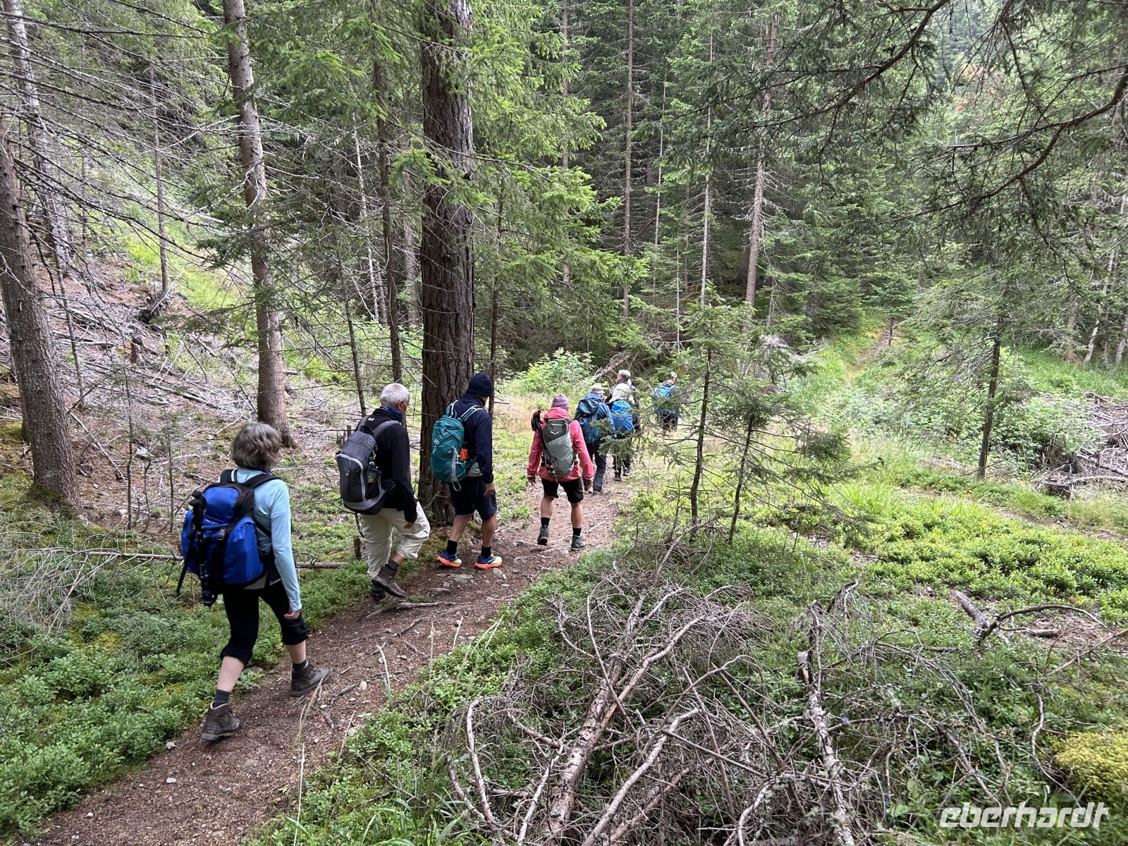 Abstieg nach Längenfeld Au