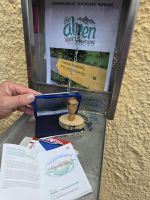 Die erste Stempelstelle im Rathaus in Tegernsee