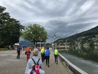 Auf dem Weg zum Bootsanleger in Rottach-Egern