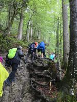 Aufstieg zur Blaubergalm, Alpenüberquerung 